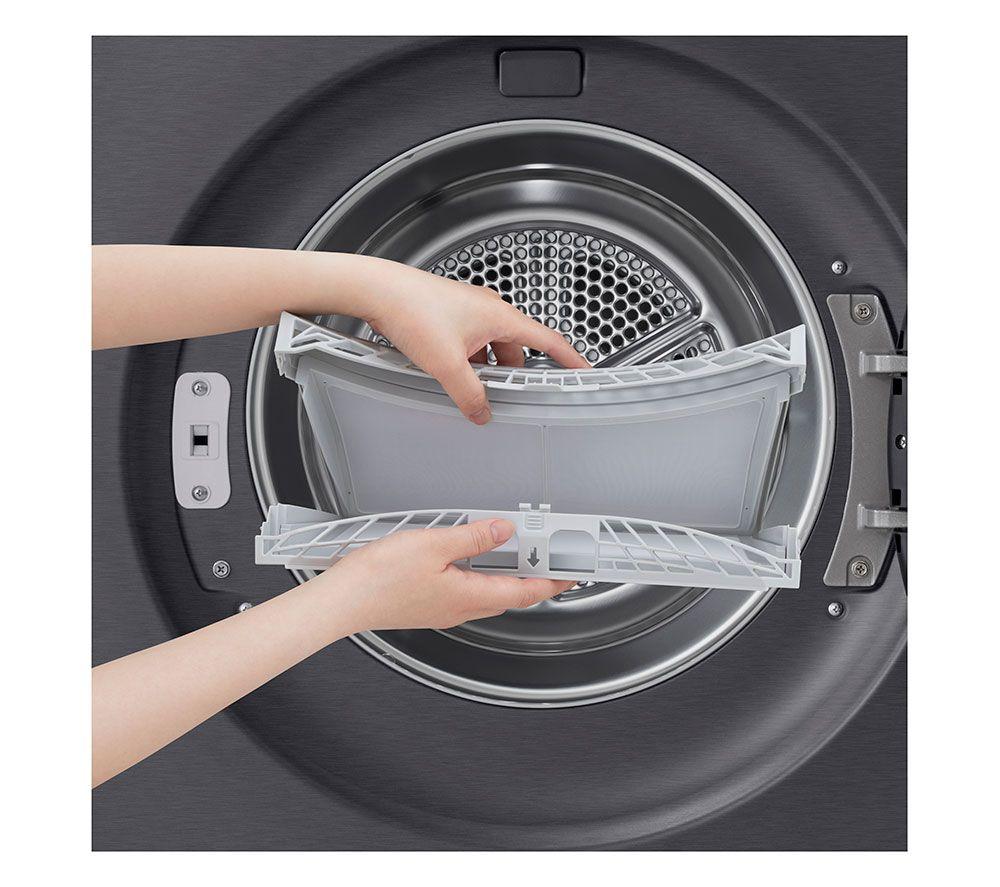 LG Series 7 AI Dry RHX7009TBB 9 kg Heat Pump Tumble Dryer - Matte Black image number 27 of 27