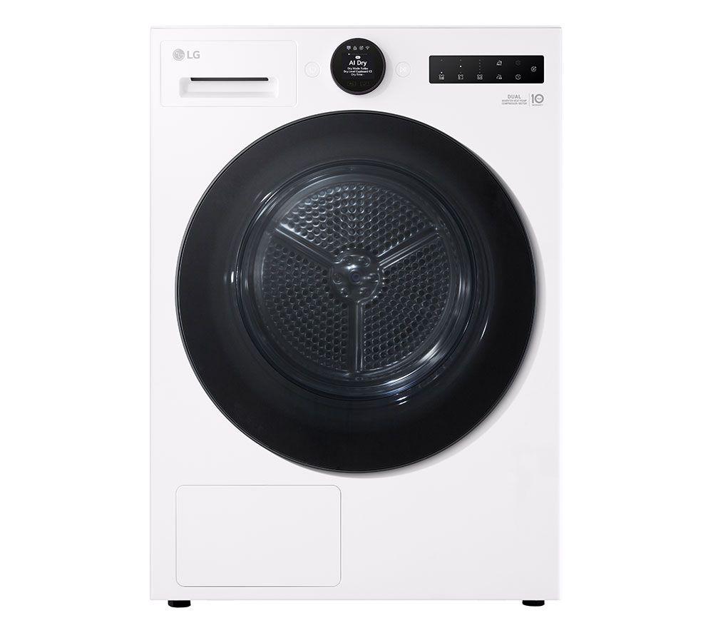 LG VX70 Series AI Dry RHX7009TWB 9 kg Heat Pump Tumble Dryer - White