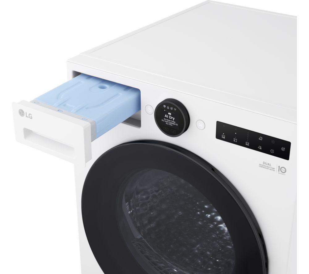 LG Series 7 AI Dry RHX7009TWB 9 kg Heat Pump Tumble Dryer - White image number 2 of 22