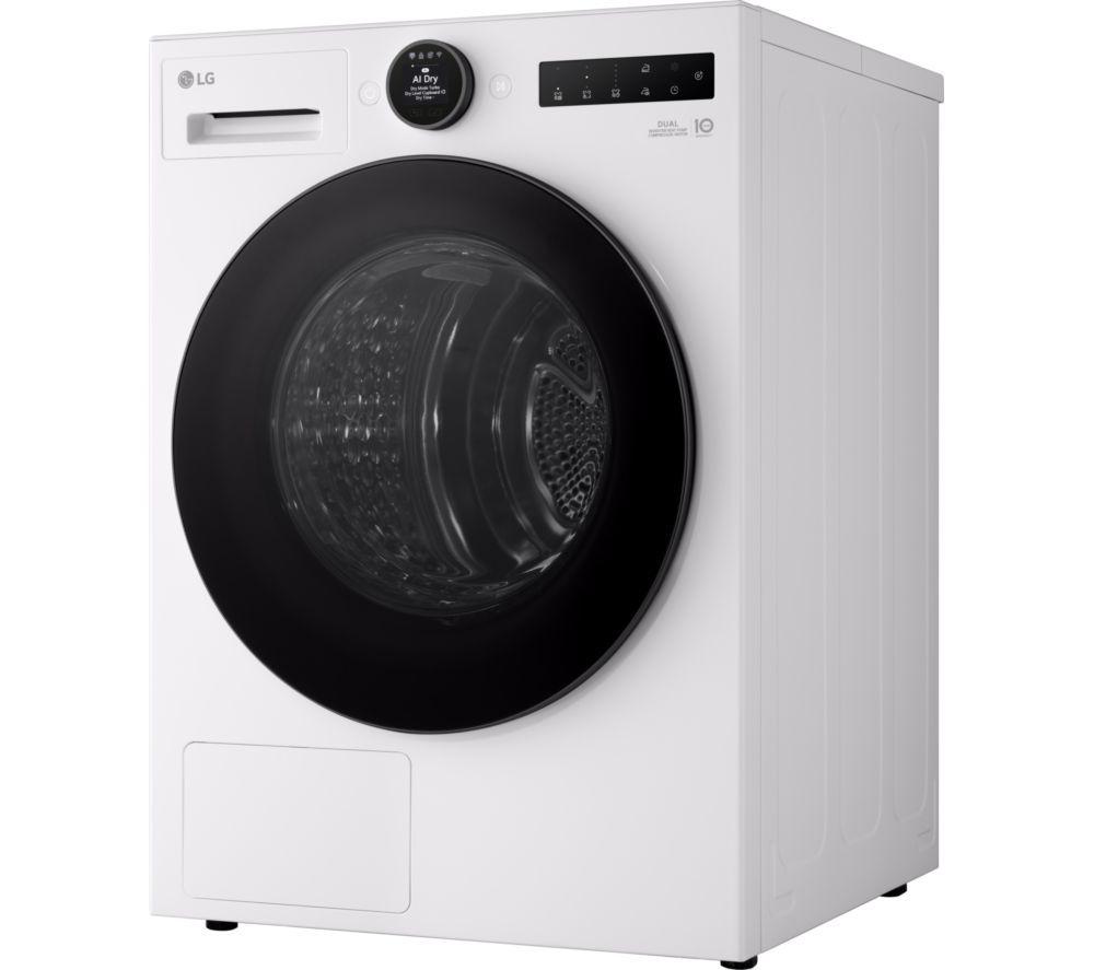 LG Series 7 AI Dry RHX7009TWB 9 kg Heat Pump Tumble Dryer - White image number 3 of 22