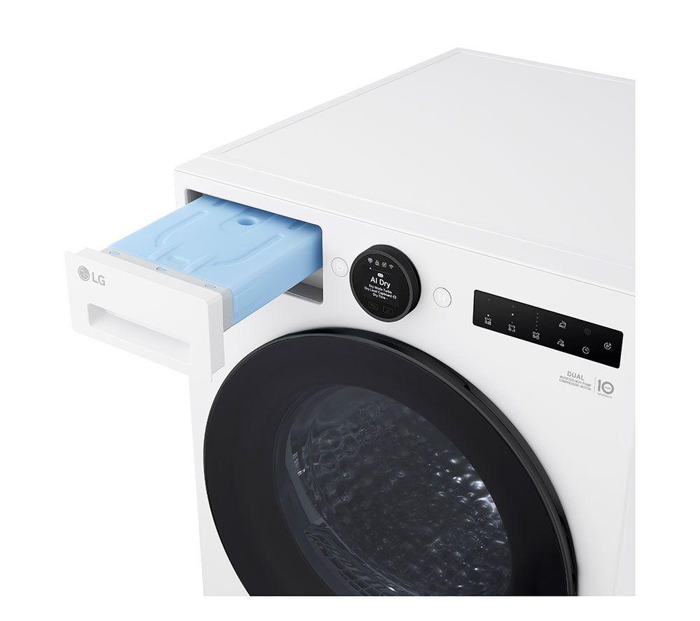 LG Series 7 AI Dry RHX7009TWB 9 kg Heat Pump Tumble Dryer - White image number 16 of 22
