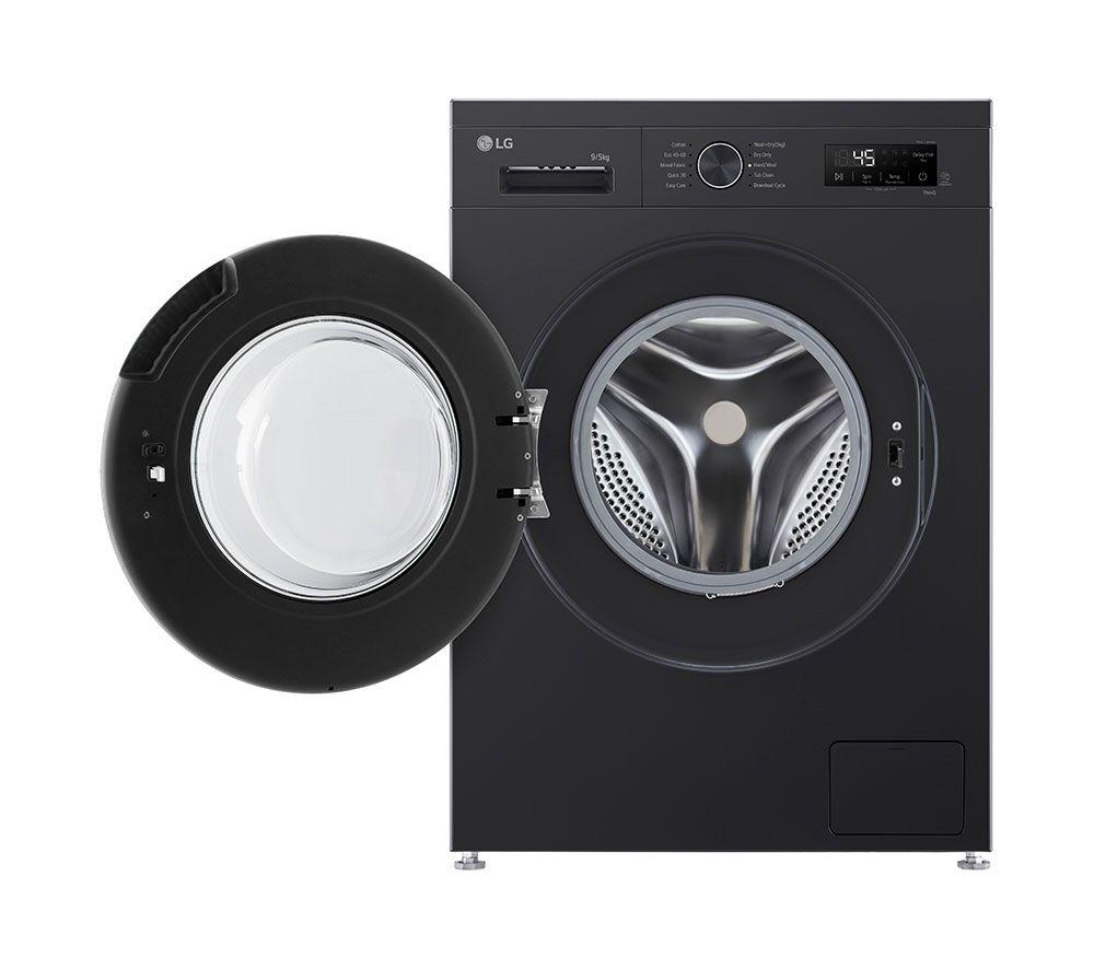LG ELCTRNC Series 2 Direct Drive W4X1095NNK WiFi-enabled 9 kg Washer Dryer - Onyx Black image number 3 of 10