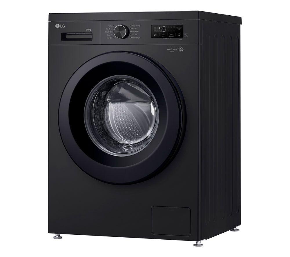 LG ELCTRNC Series 2 Direct Drive W4X1095NNK WiFi-enabled 9 kg Washer Dryer - Onyx Black image number 8 of 10