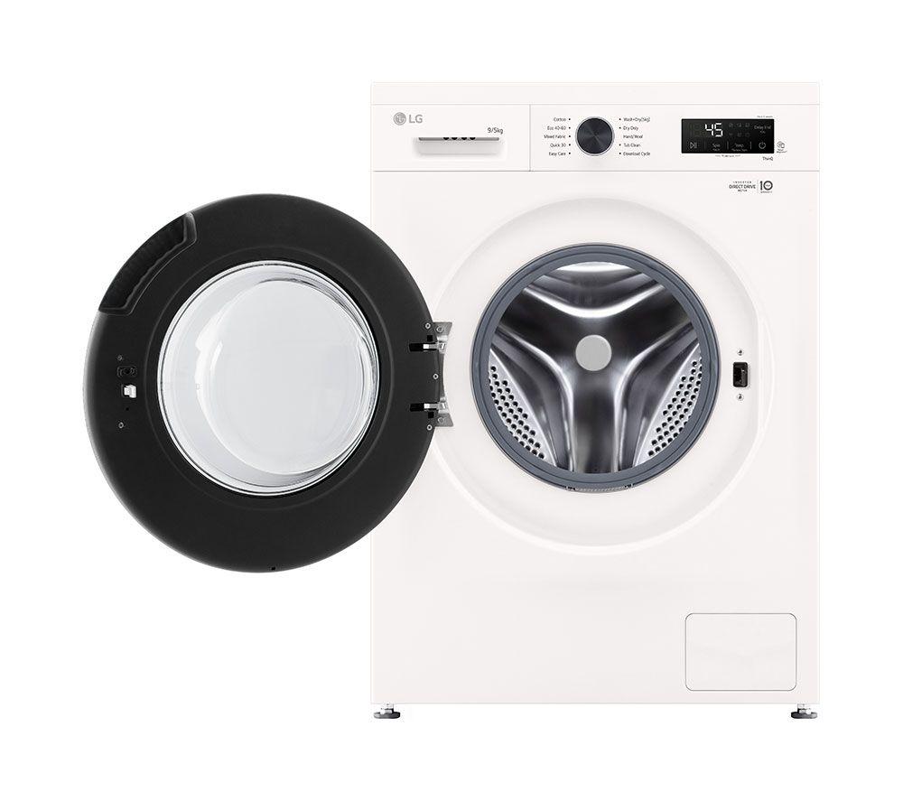 LG Series 2 Direct Drive W4X1095NWK WiFi-enabled 9 kg Washer Dryer - White image number 5 of 25