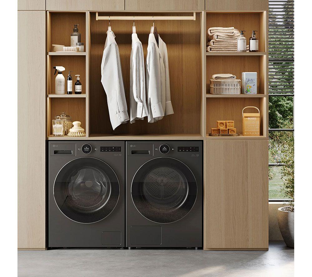 LG ELCTRNC Series 7 AI Dry RHX7010TBB 10 kg Heat Pump Tumble Dryer - Matte Black image number 2 of 19