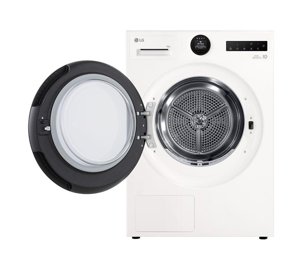 LG Series 7 AI Dry RHX7010TWB 10 kg Heat Pump Tumble Dryer - White image number 9 of 17