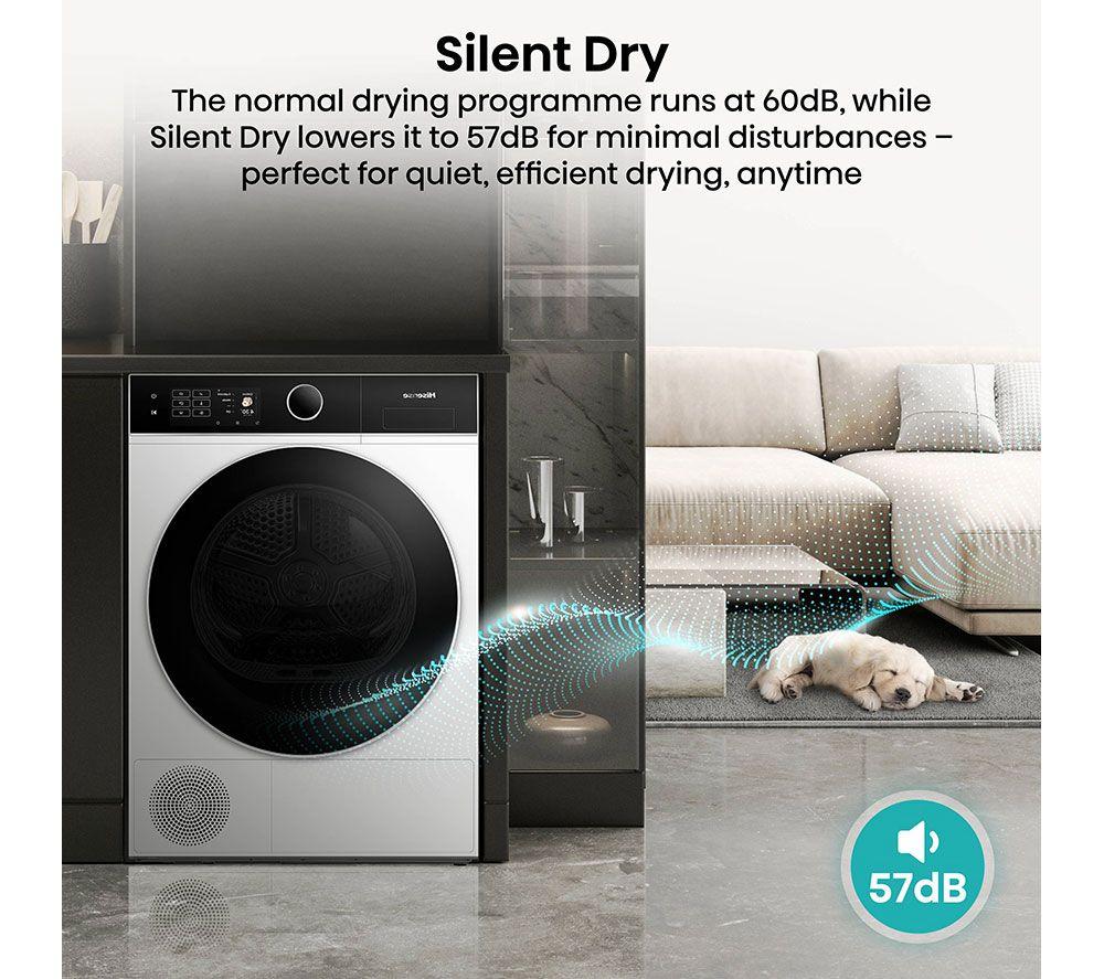 HISENSE 5i Series DH5I104BWAB WiFi-enabled 10 kg Heat Pump Tumble Dryer - White image number 6 of 20