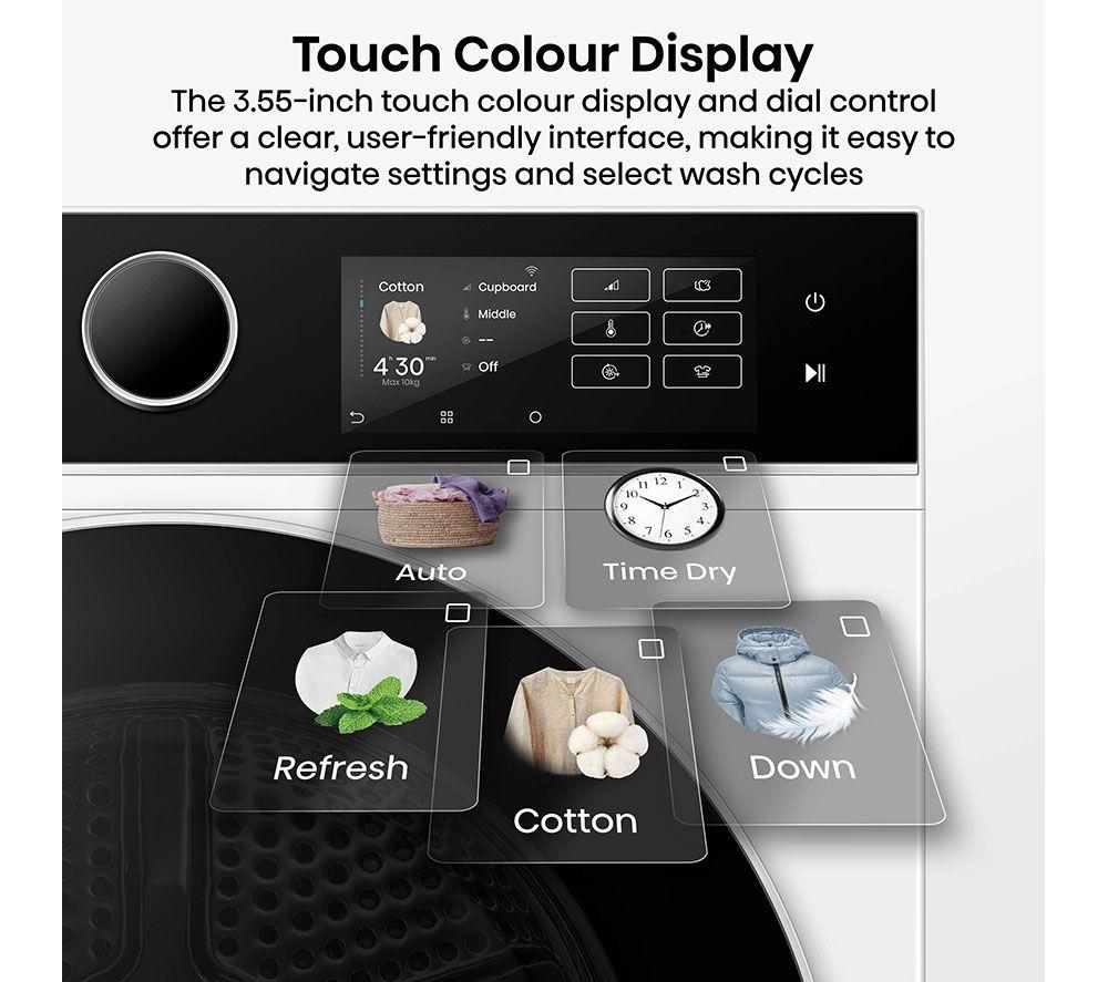 HISENSE 5i Series DH5I104BWAB WiFi-enabled 10 kg Heat Pump Tumble Dryer - White image number 7 of 20