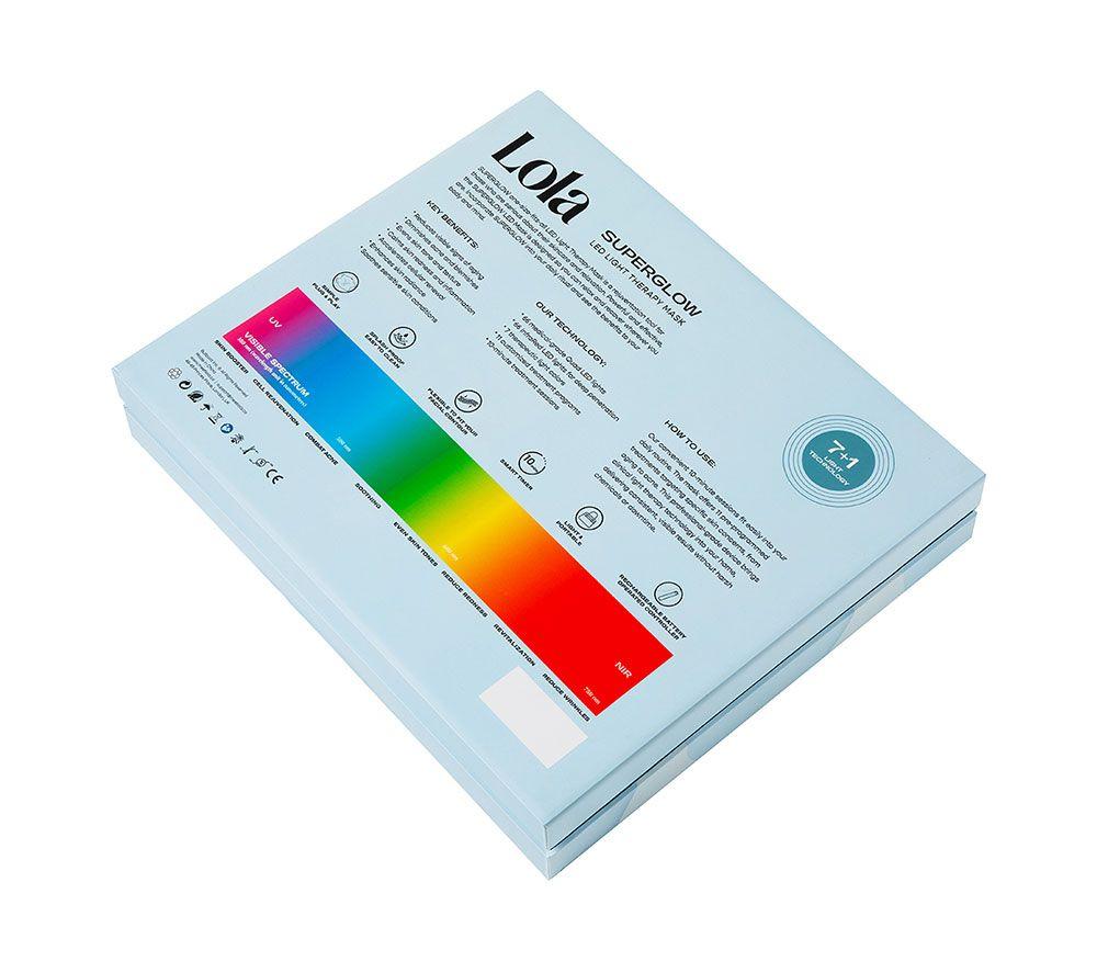 LOLA Superglow LED Face Mask - Baby Blue image number 6 of 15