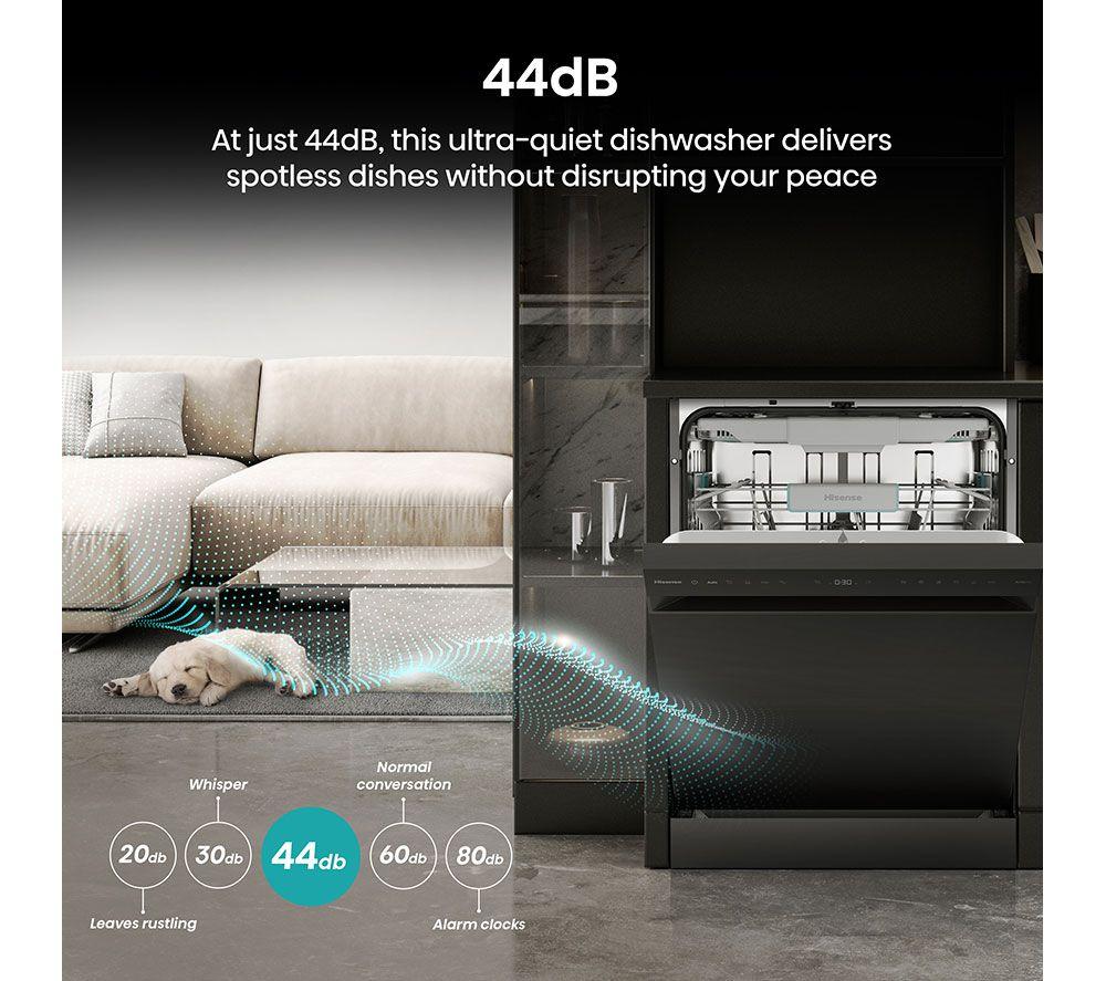 HISENSE HS663A90BXUK Full-size Dishwasher - Black Inox image number 9 of 22