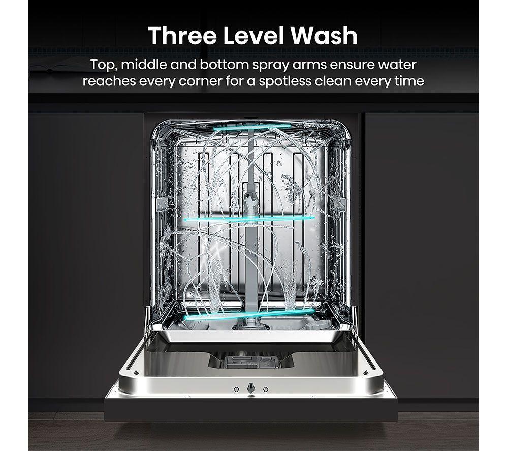 HISENSE HS663A90BXUK Full-size Dishwasher - Black Inox image number 10 of 22