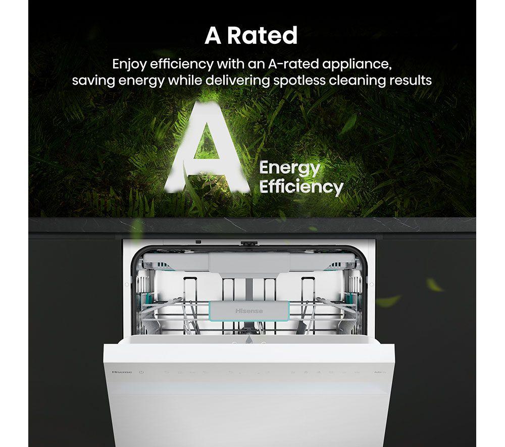 HISENSE HS663A90WUK Full-size Dishwasher - White image number 3 of 23