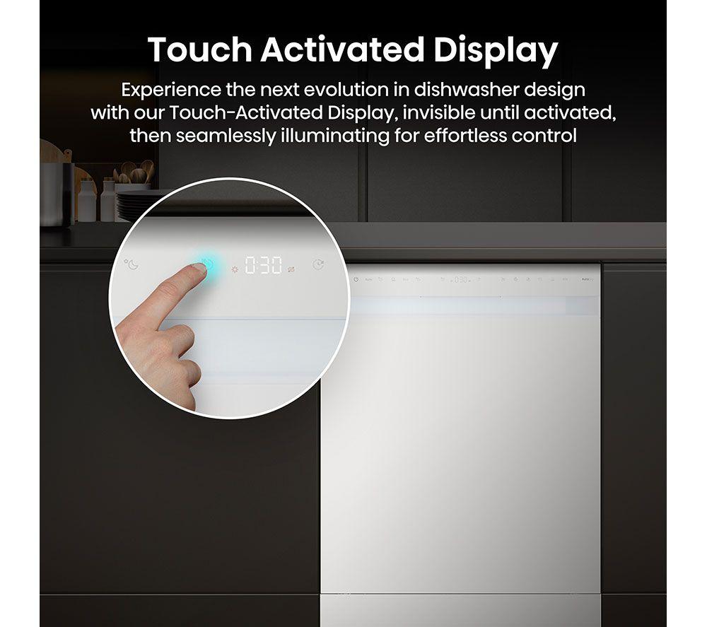 HISENSE HS663A90WUK Full-size Dishwasher - White image number 6 of 23