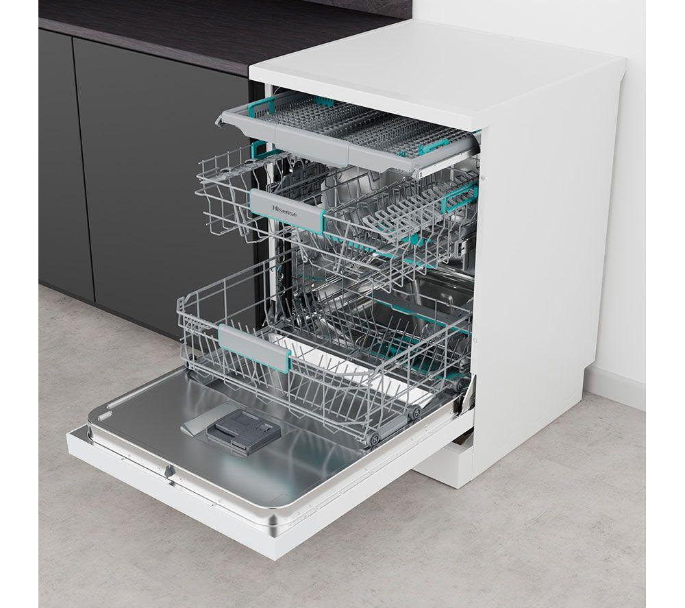 HISENSE HS663A90WUK Full-size Dishwasher - White image number 21 of 23