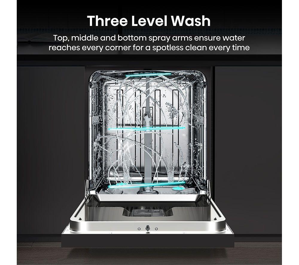 HISENSE HS673A90BXUK Full-size WiFi-enabled Dishwasher - Black image number 18 of 20