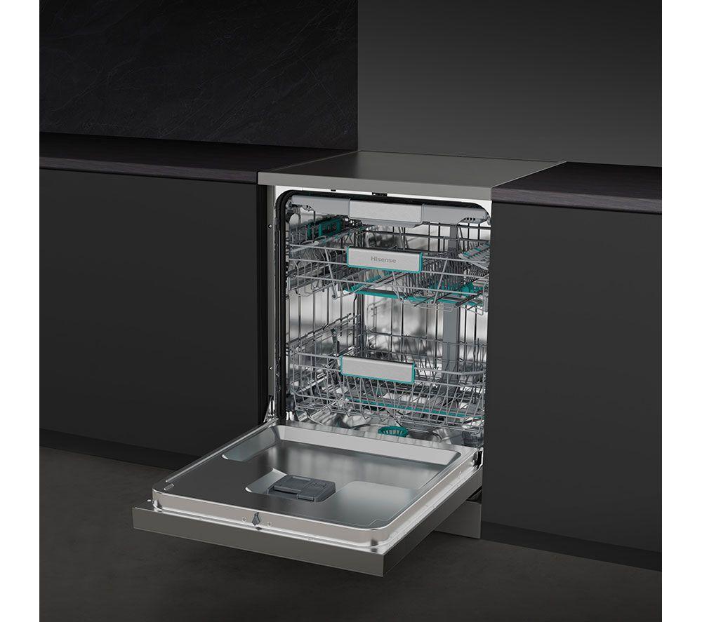 HISENSE HS673A90XUK Full-size WiFi-enabled Dishwasher - Stainless Steel image number 15 of 25