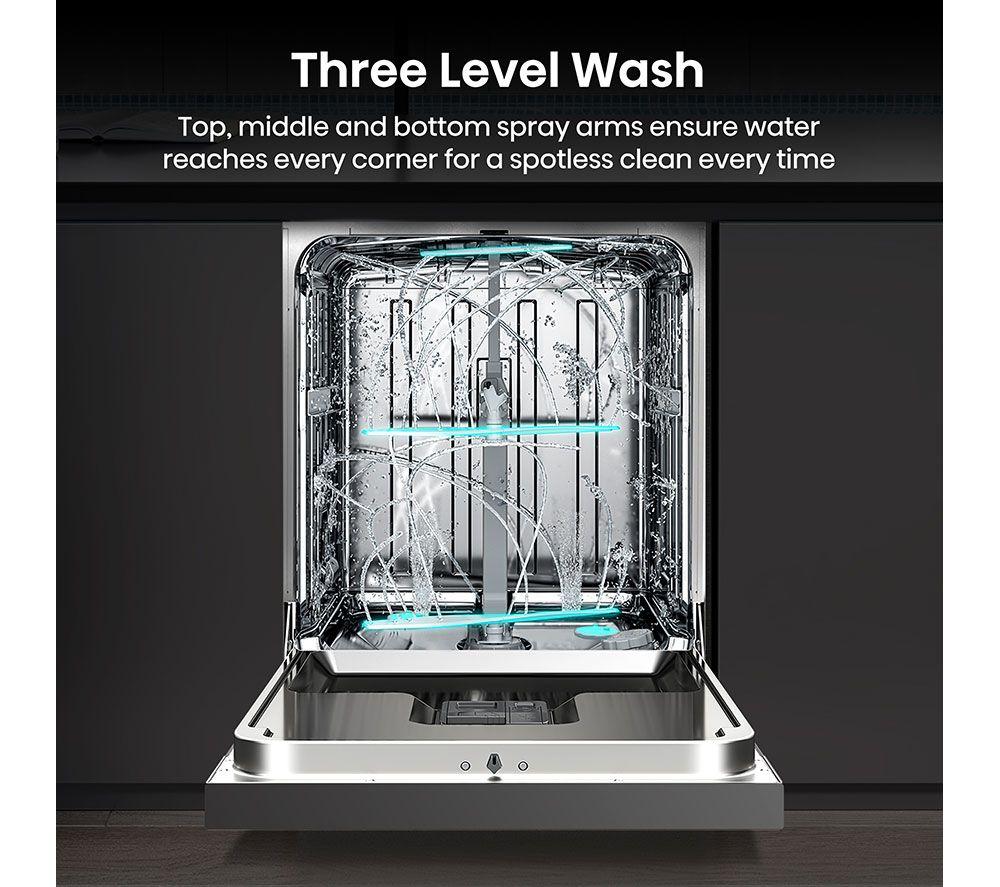 HISENSE HS673A90XUK Full-size WiFi-enabled Dishwasher - Stainless Steel image number 18 of 25
