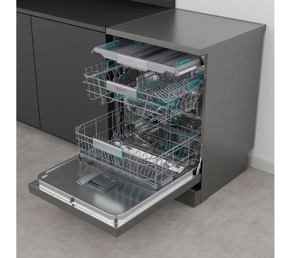 HISENSE HS673A90XUK Full-size WiFi-enabled Dishwasher - Stainless Steel image number 23 of 25