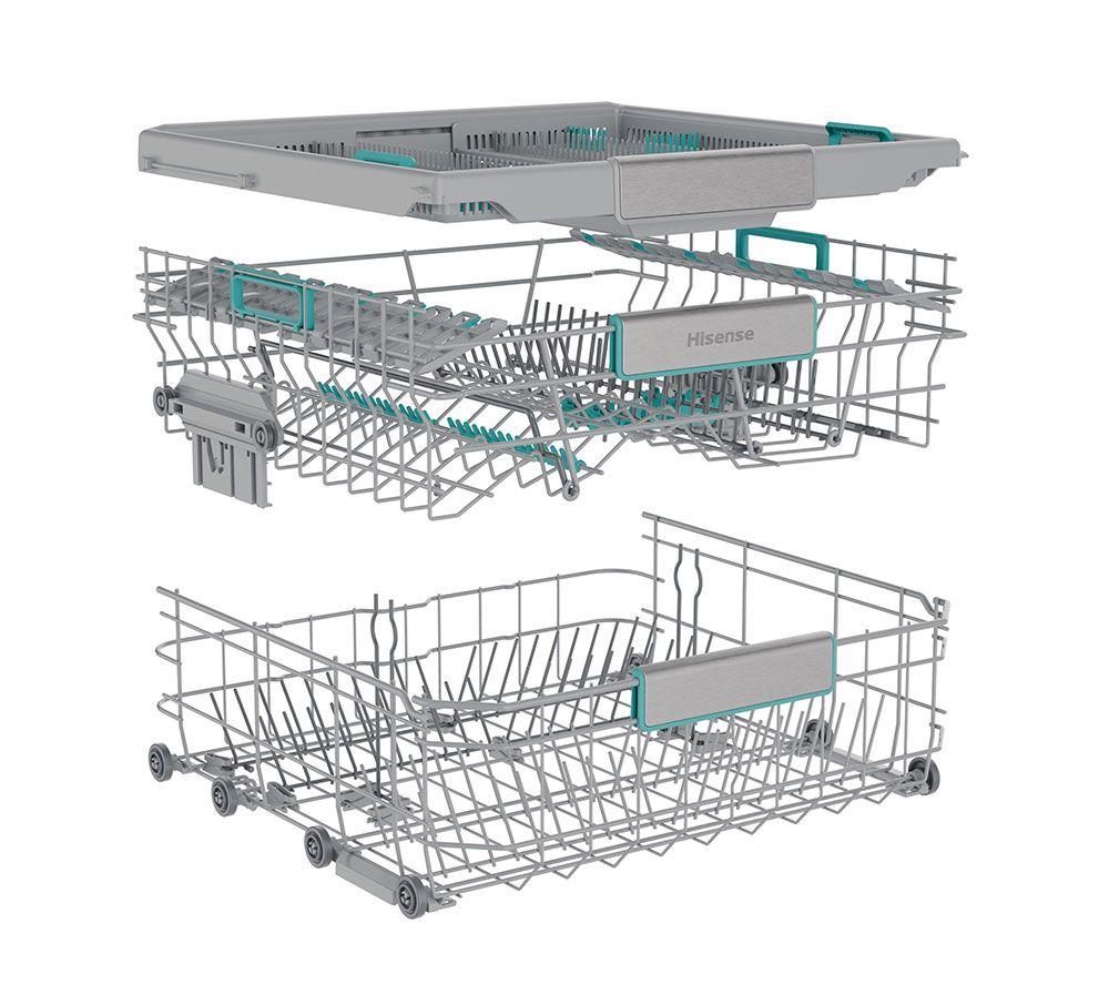 HISENSE HS673A90XUK Full-size WiFi-enabled Dishwasher - Stainless Steel image number 25 of 25