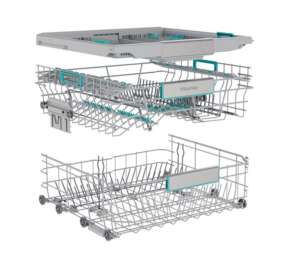 HISENSE HS673A90WUK Full-size WiFi-enabled Dishwasher - White image number 25 of 25