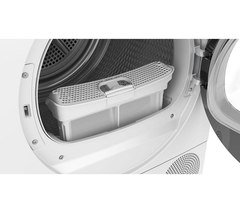 BOSCH Series 6 WQG24502GB 9 kg Heat Pump Tumble Dryer - White image number 8 of 12