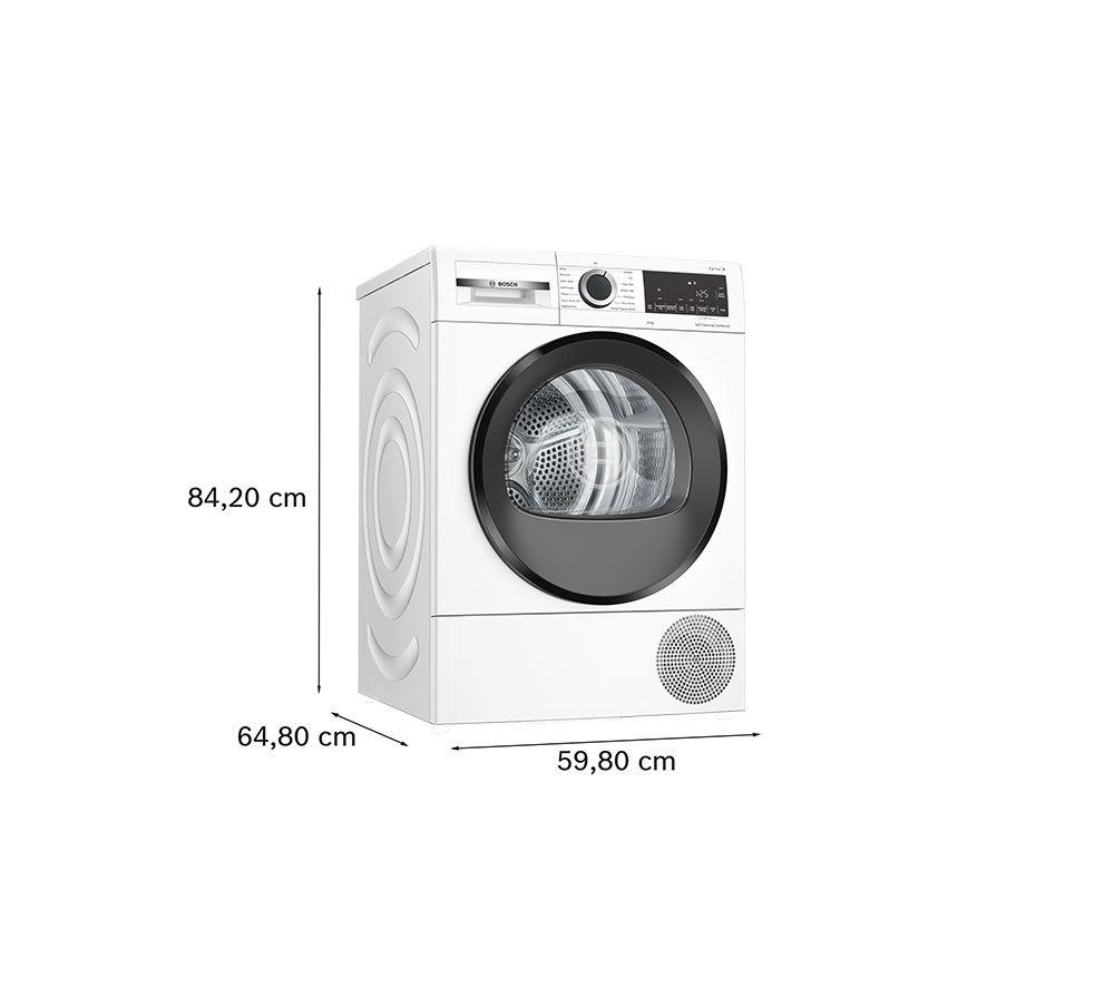 BOSCH Series 6 WQG24502GB 9 kg Heat Pump Tumble Dryer - White image number 11 of 12