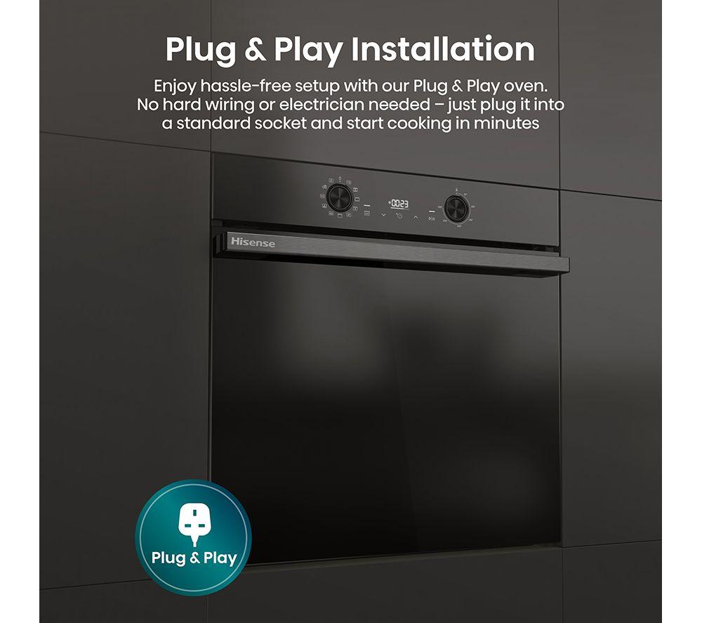 HISENSE Hi2 BI622ABPGUK Plug-in Electric Oven - Jet Black image number 2 of 20