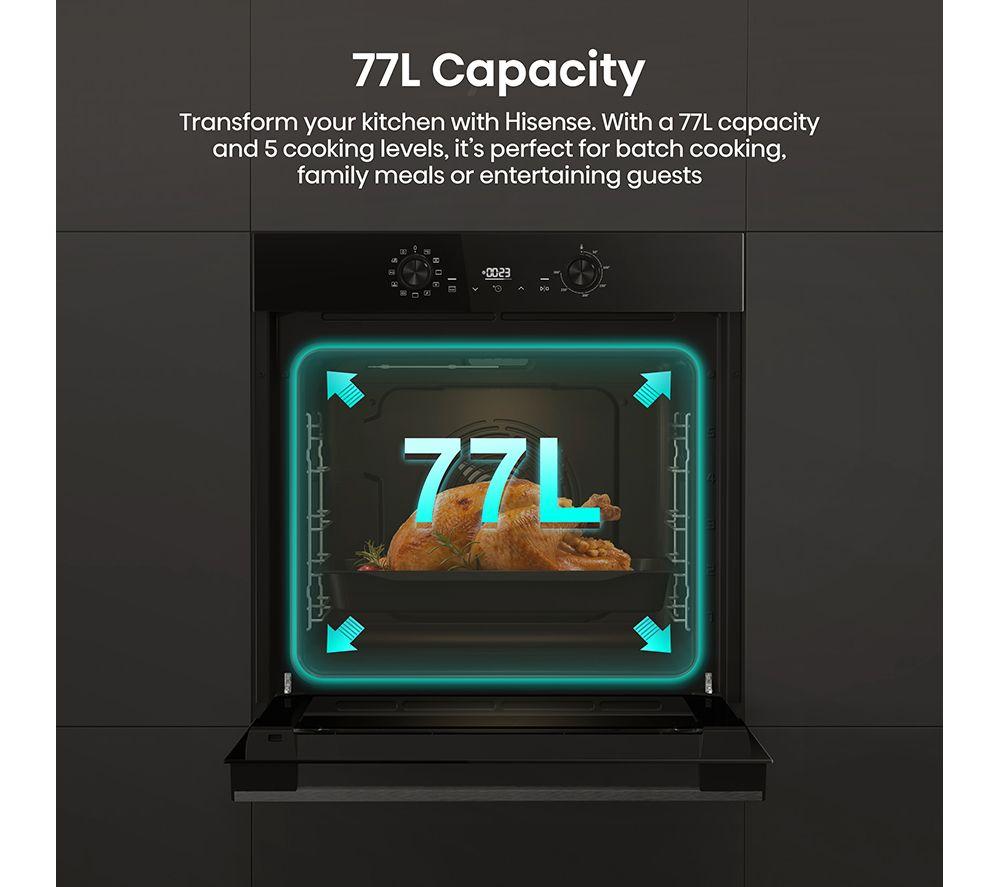 HISENSE Hi2 BI622ABPGUK Plug-in Electric Oven - Jet Black image number 3 of 20