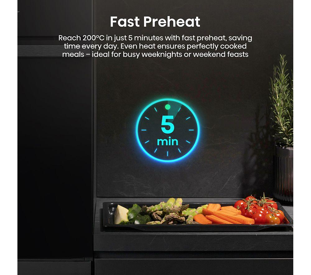 HISENSE Hi2 BI622ABPGUK Plug-in Electric Oven - Jet Black image number 5 of 20