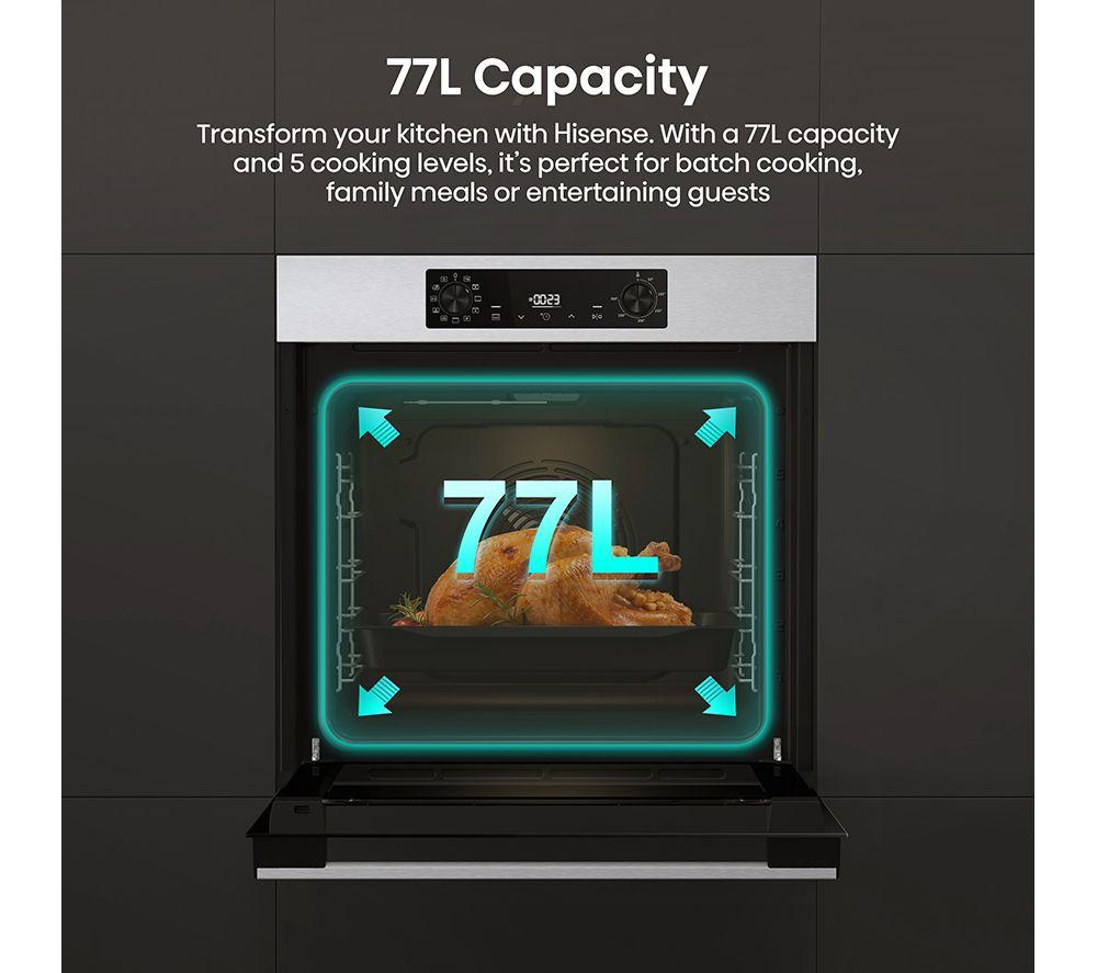HISENSE Hi2 BI622AXPGUK Plug-in Electric Oven - Stainless Steel & Black image number 4 of 20