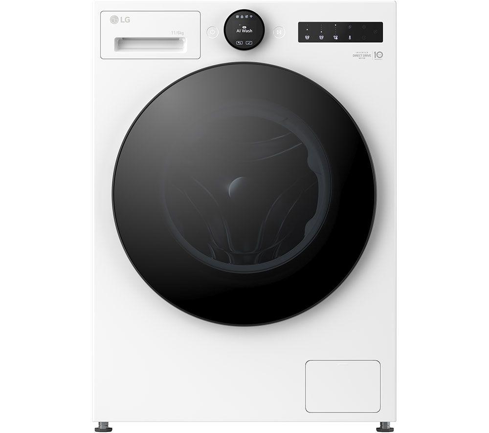 LG VX70 Series AI Direct Drive W4X7016TWB WiFi-enabled 11 kg Washer Dryer - White
