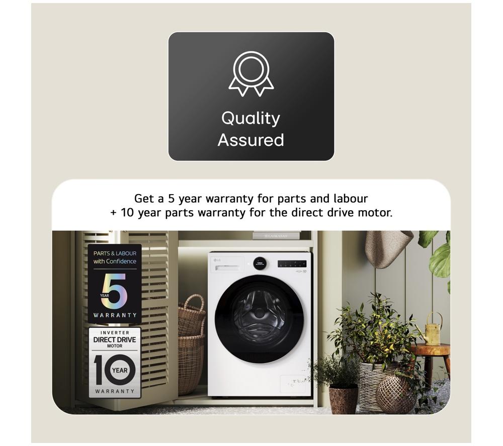 LG Series 7 AI Direct Drive W4X7016TWB WiFi-enabled 11 kg Washer Dryer - White image number 9 of 52
