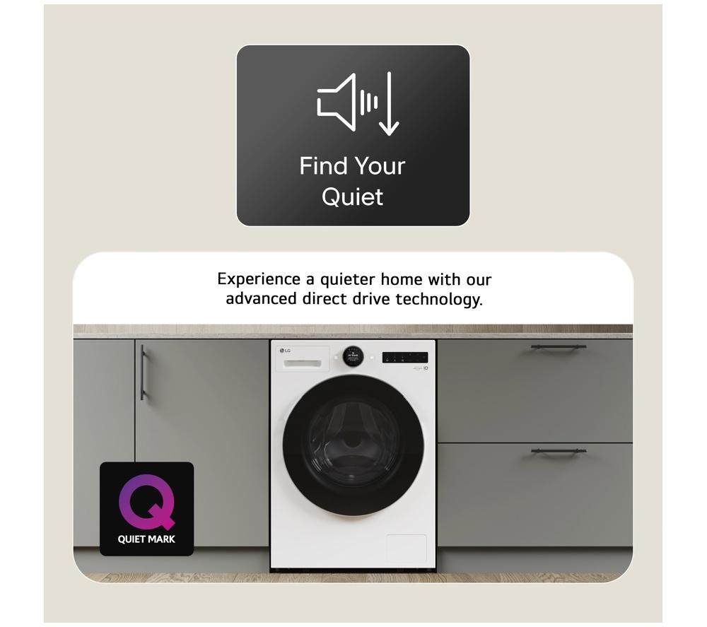 LG Series 7 AI Direct Drive W4X7016TWB WiFi-enabled 11 kg Washer Dryer - White image number 10 of 52