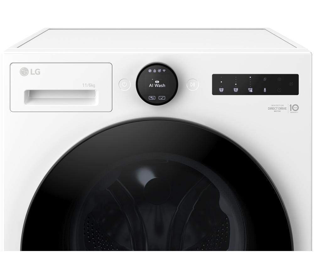 LG Series 7 AI Direct Drive W4X7016TWB WiFi-enabled 11 kg Washer Dryer - White image number 13 of 52