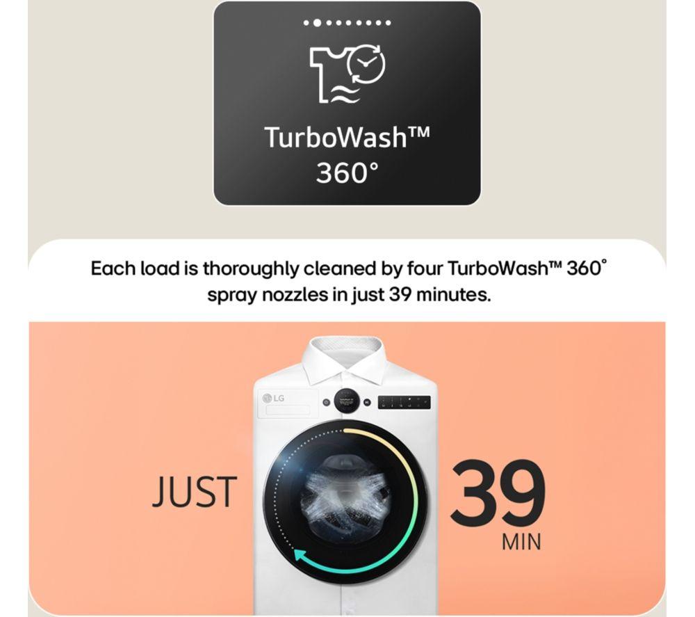 LG Series 7 AI Direct Drive W4X7016TWB WiFi-enabled 11 kg Washer Dryer - White image number 31 of 52