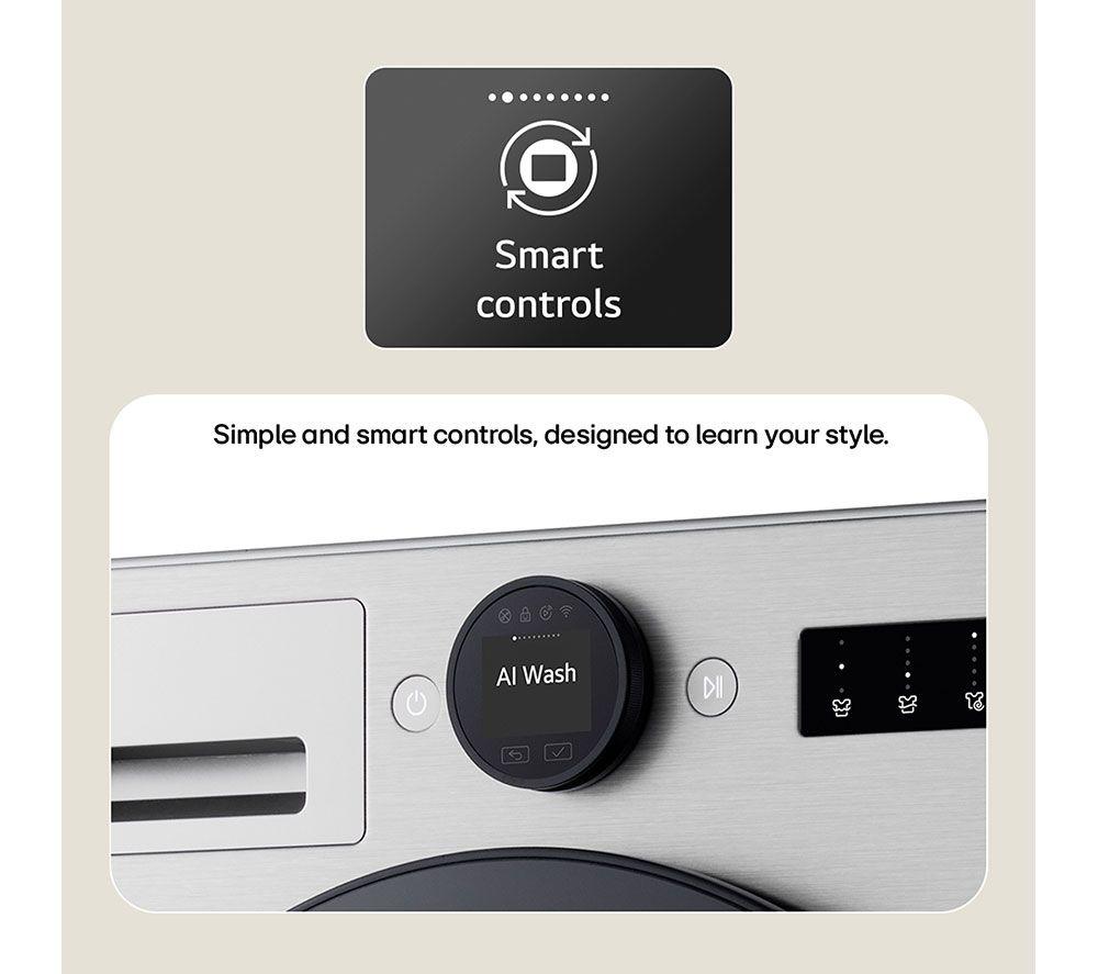 LG Series 7 AI Direct Drive W4X7016TWB WiFi-enabled 11 kg Washer Dryer - White image number 42 of 52