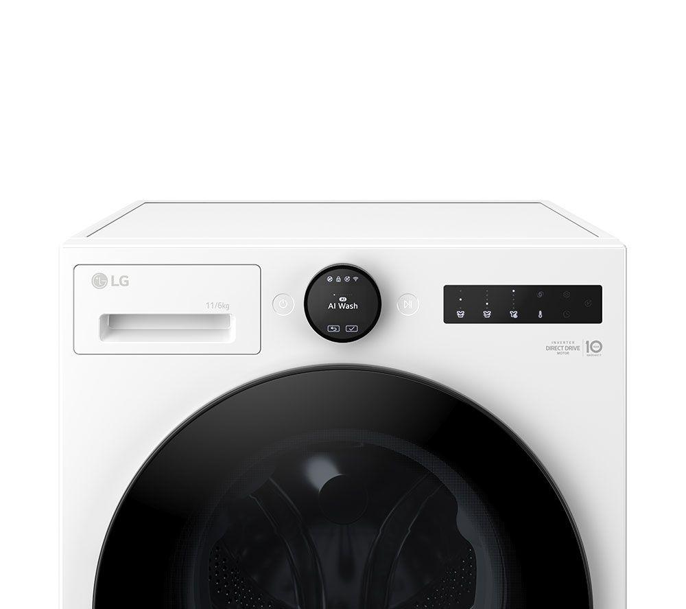 LG Series 7 AI Direct Drive W4X7016TWB WiFi-enabled 11 kg Washer Dryer - White image number 46 of 52