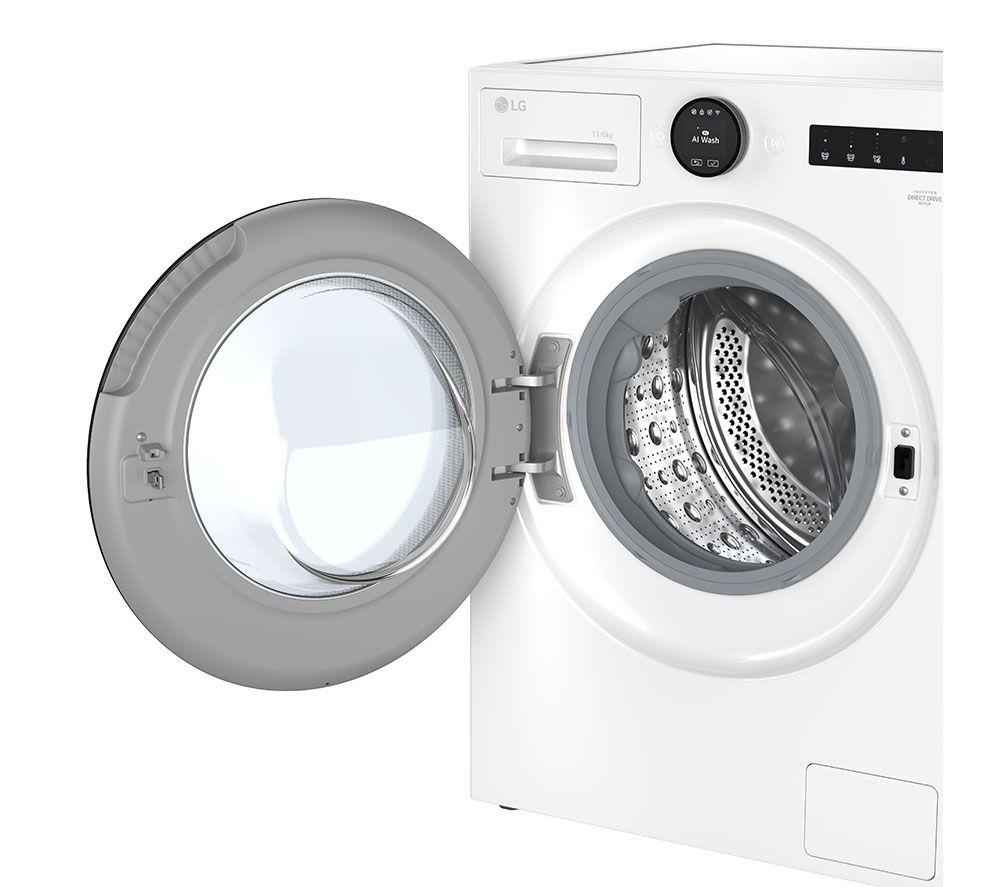 LG Series 7 AI Direct Drive W4X7016TWB WiFi-enabled 11 kg Washer Dryer - White image number 48 of 52