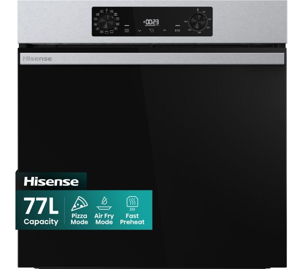 HISENSE Hi2 BI626PXUPUK Electric Pyrolytic Oven – Black, Black