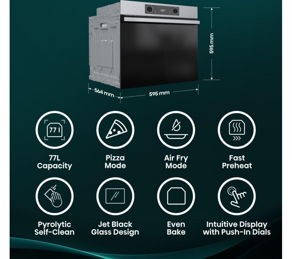 HISENSE Hi2 BI626PXUPUK Electric Pyrolytic Oven - Black image number 2 of 20