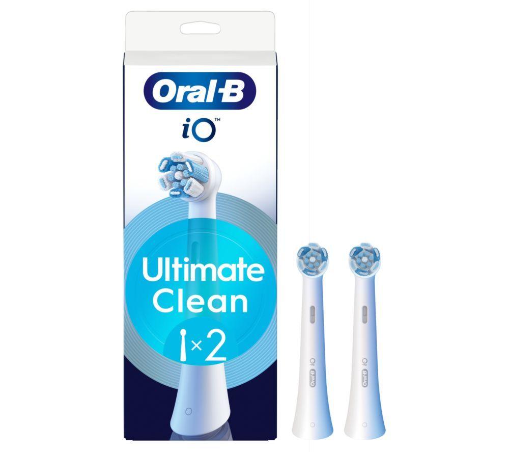 ORAL-B iO Ultimate Clean Replacement Toothbrush Head &ndash; Pack of 2, White image number 4 of 4