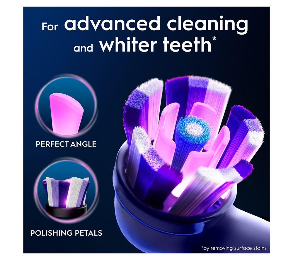 ORAL-B iO Radiant White Replacement Toothbrush Head &ndash; Pack of 4, White image number 7 of 15