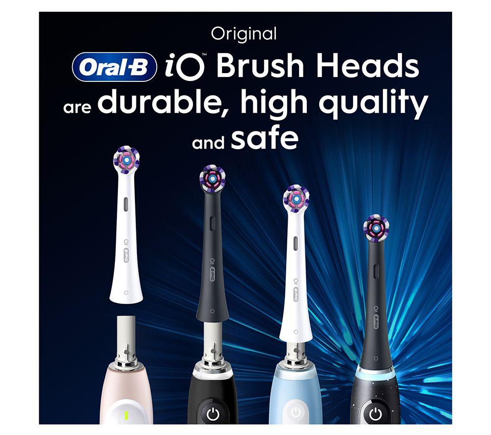 ORAL-B iO Radiant White Replacement Toothbrush Head &ndash; Pack of 4, White image number 11 of 15