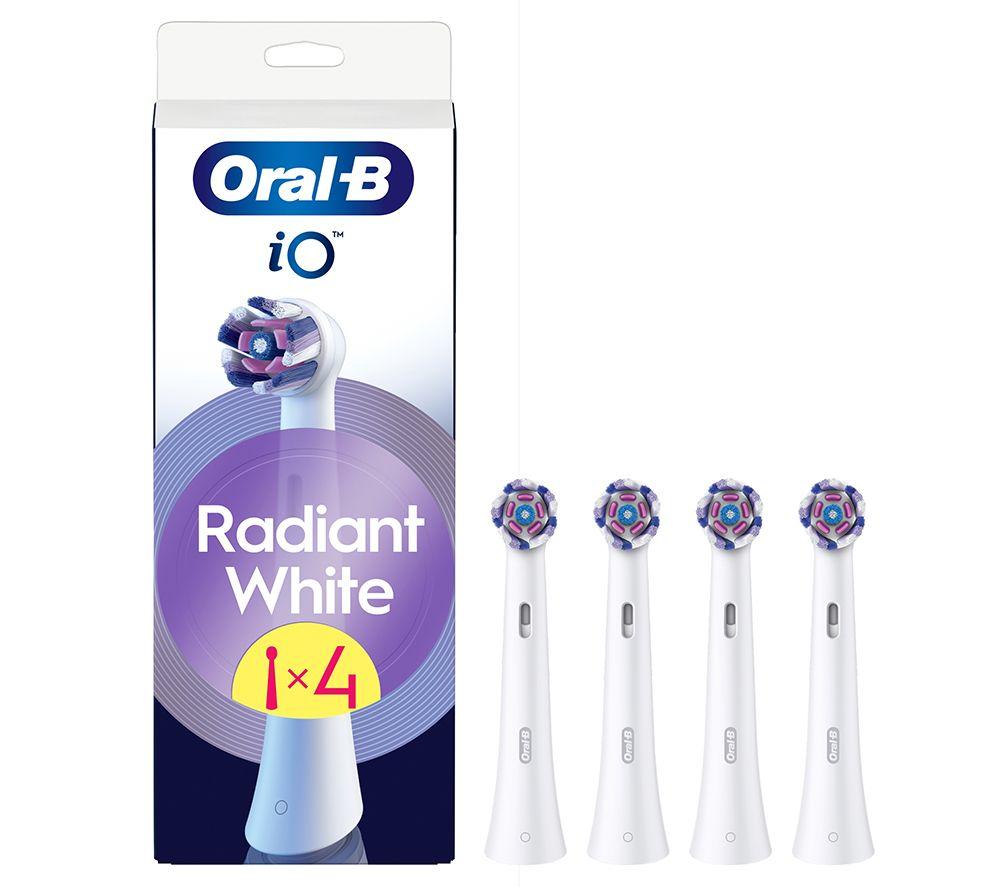 ORAL-B iO Radiant White Replacement Toothbrush Head &ndash; Pack of 4, White image number 15 of 15