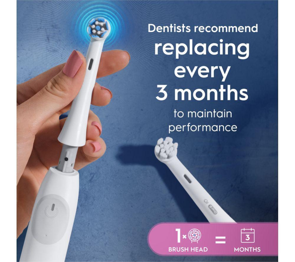 ORAL-B iO Gentle Care Replacement Toothbrush Head - Pack of 4, White image number 2 of 4