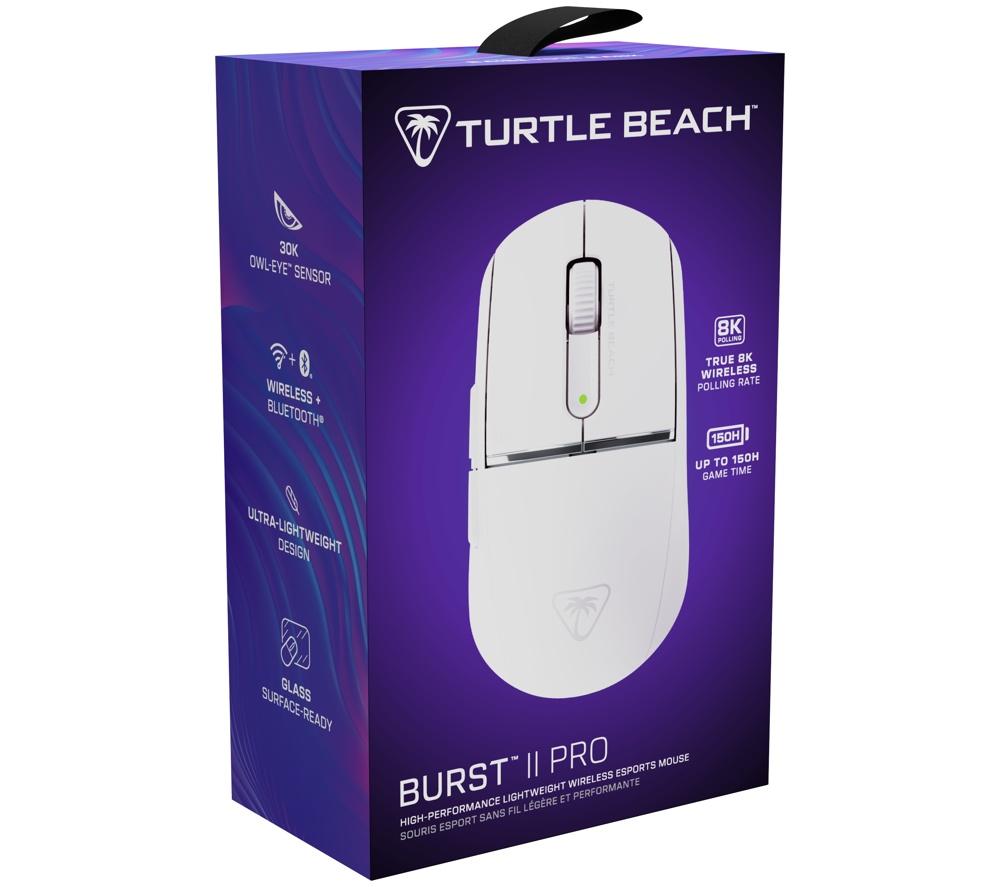 TURTLE BEACH Burst II Pro Wireless Optical Gaming Mouse - White image number 2 of 15