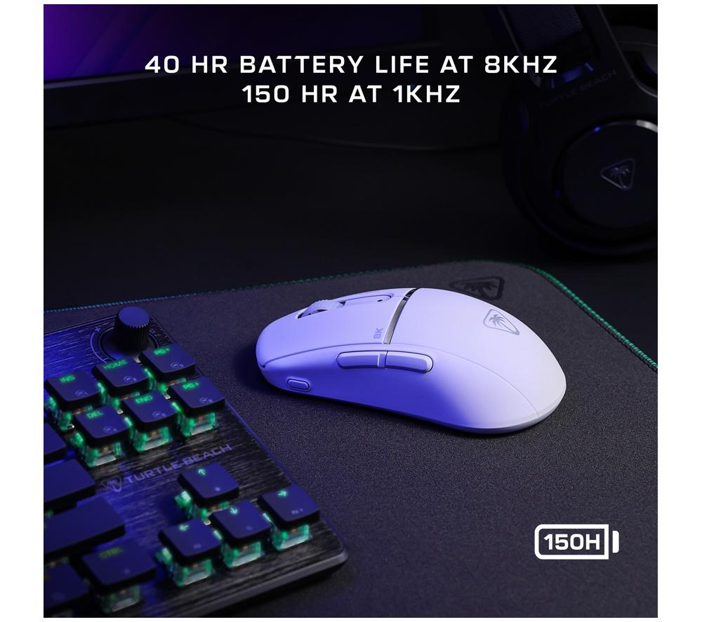 TURTLE BEACH Burst II Pro Wireless Optical Gaming Mouse - White image number 6 of 15