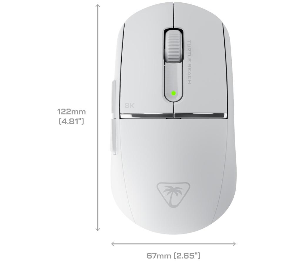 TURTLE BEACH Burst II Pro Wireless Optical Gaming Mouse - White image number 15 of 15