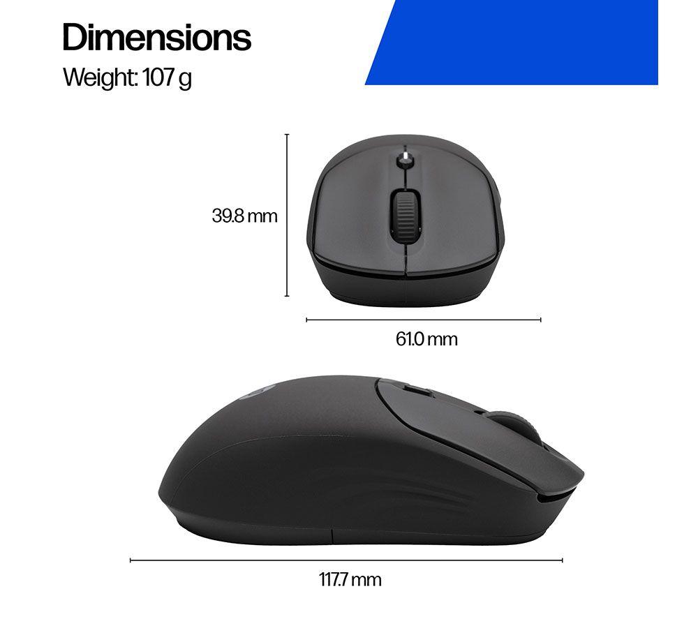 HP 400 Quiet Wireless Optical Mouse - Black image number 9 of 22