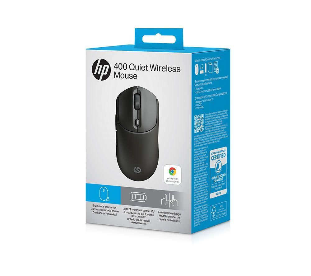 HP 400 Quiet Wireless Optical Mouse - Black image number 22 of 22